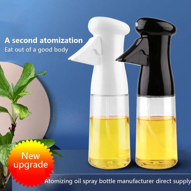 Black Transparent Oil Spray Bottle – Cook Smart, Eat Light!