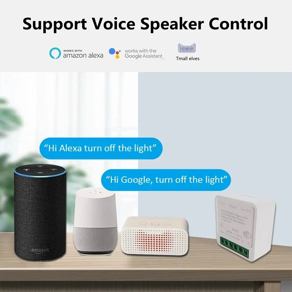 WiFi Smart Switch App Remote Voice Control Double Control Wireless