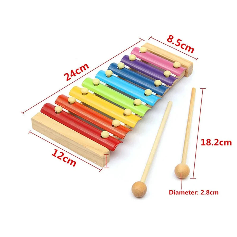 Montessori Wooden Xylophone – 8-Tone Musical Fun for Kids!