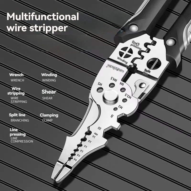 Multi-Functional Electrician Pliers – Wire Stripping & Splitting Tool