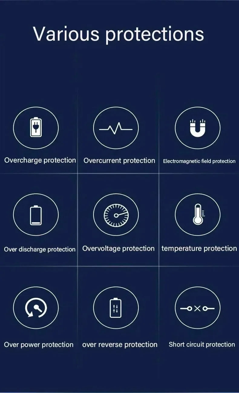 Solar Power Bank 20000mAh with LED Light
