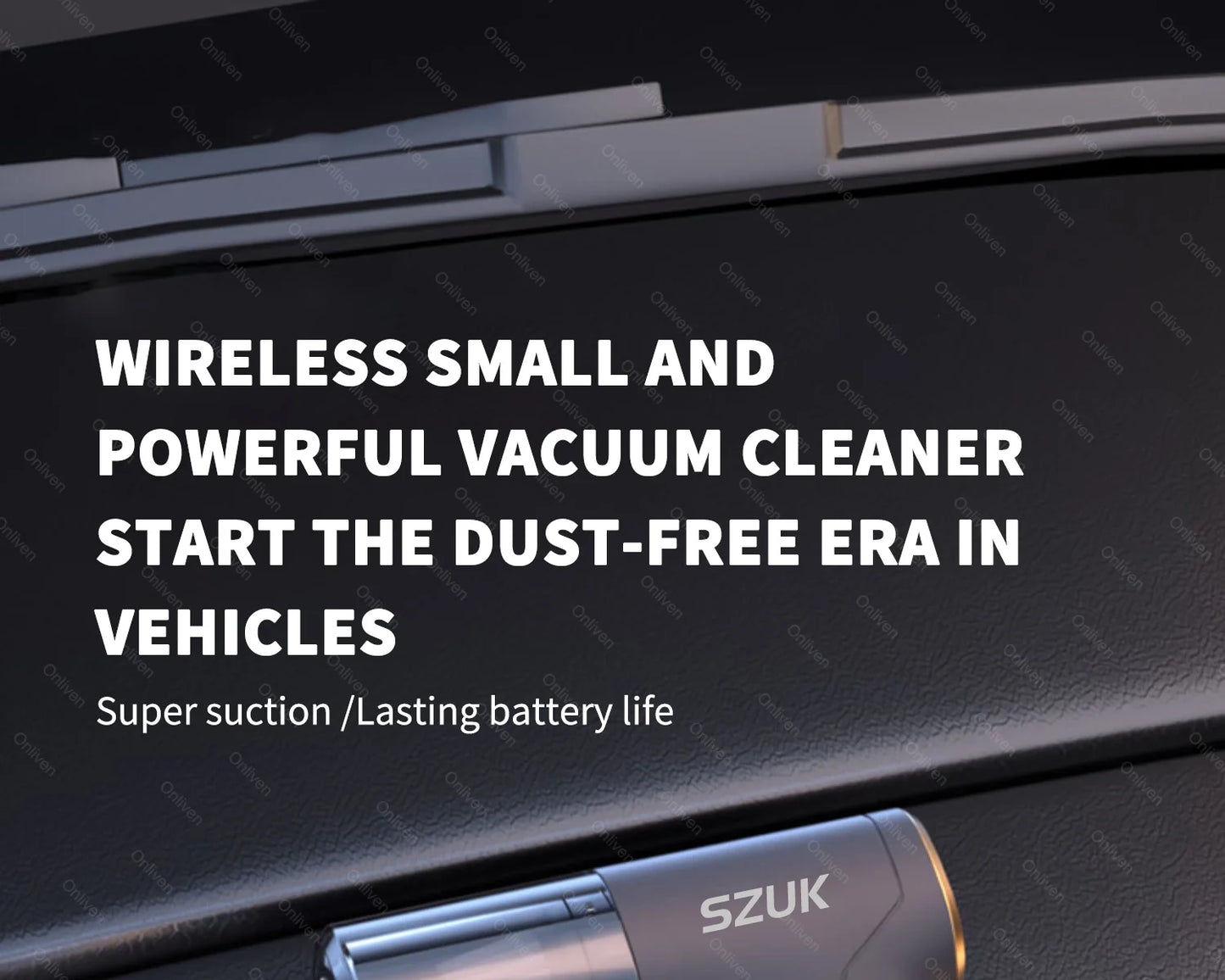 SZUK 98000PA Mini Car Vacuum Cleaner – Wireless & Powerful
