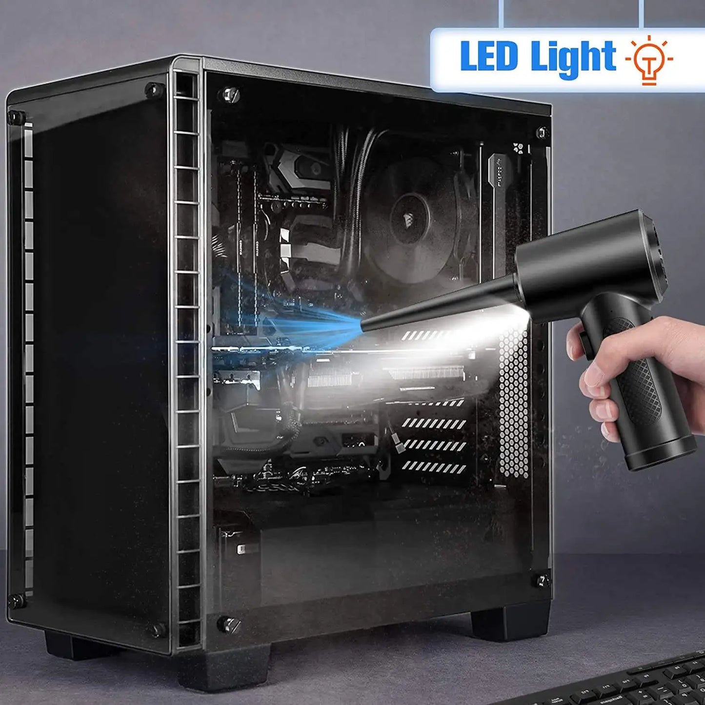 Cordless Air Duster 51000RPM for PC Cleaning