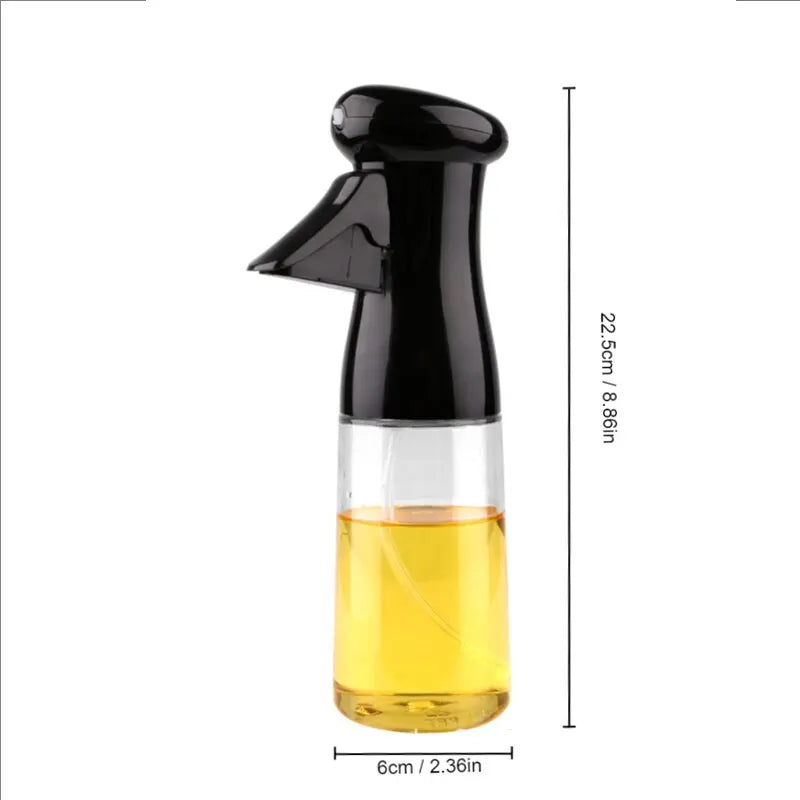 Black Transparent Oil Spray Bottle – Cook Smart, Eat Light!