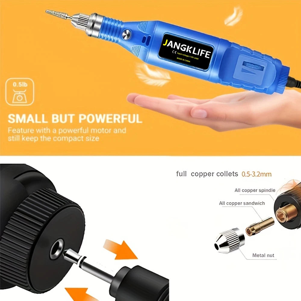 Mini Electric Engraving Pen – Precision Rotary Tool Kit