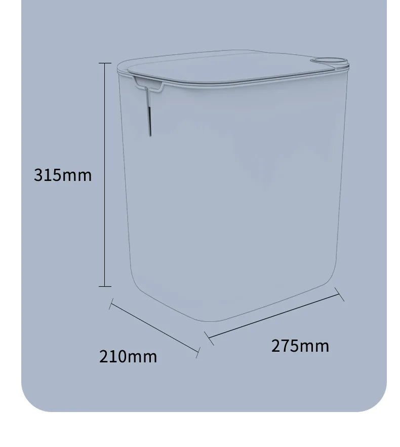 18L Smart Sensor Trash Can with Type-C Charging