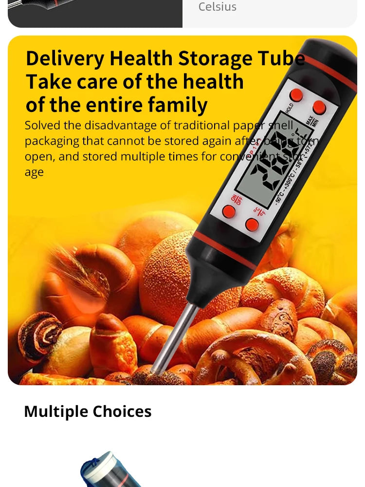 Kitchen Digital Probe Thermometer – Cook to Perfection Every Time!