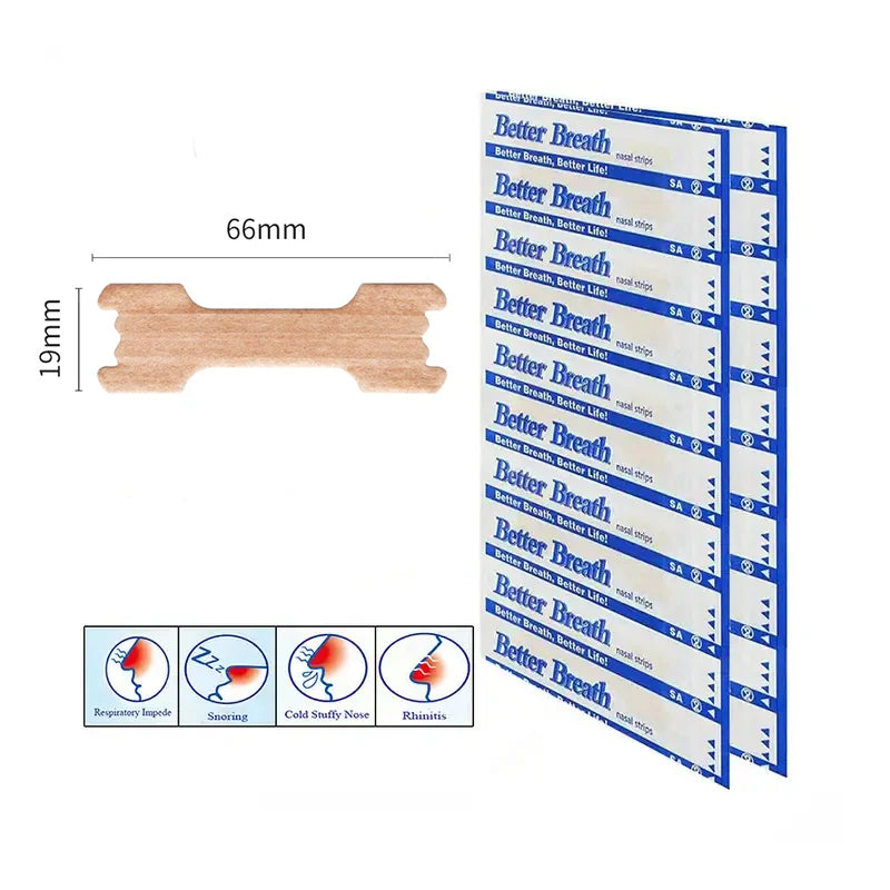 Breath-Improving Anti-Snore Nasal Strips Pack - Clickilix