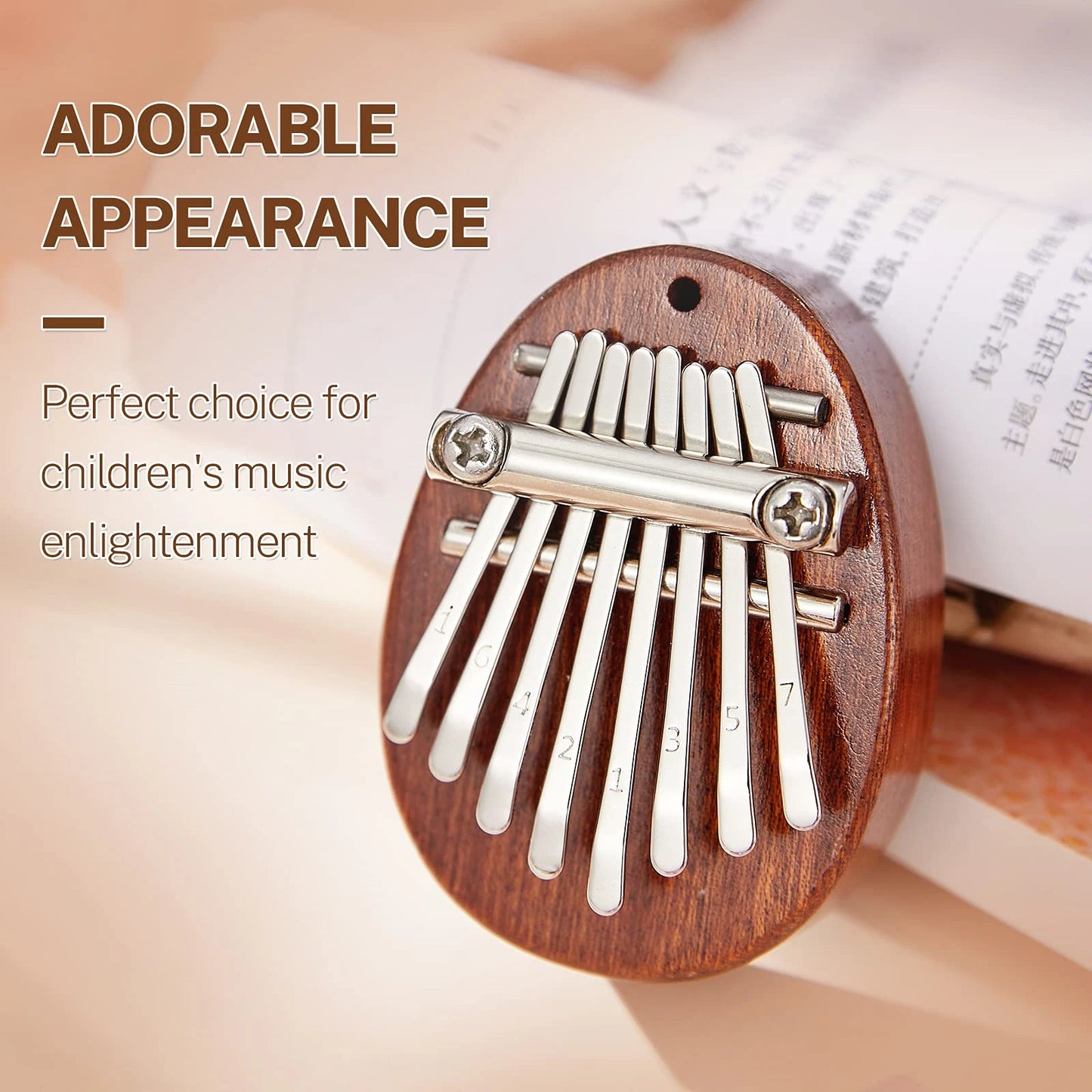 Mini 8-Key Kalimba – Cute Thumb Piano Gift