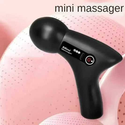 Mini LCD Muscle Massager Gun – 6 Heads
