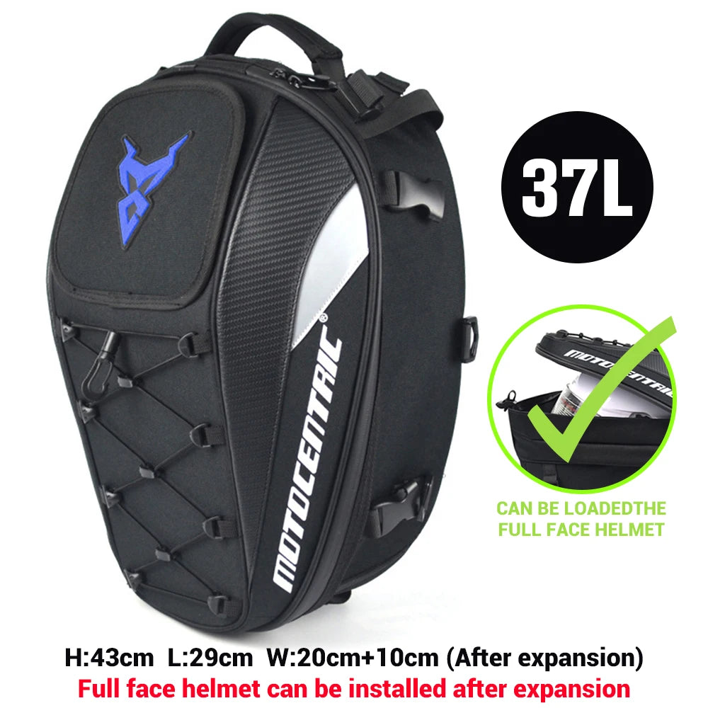 Waterproof Motorcycle Tail Bag – Helmet & Gear Storage
