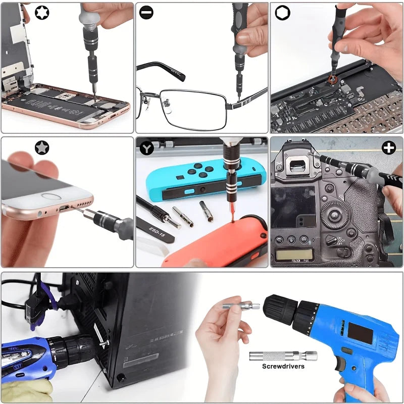115-Piece Precision Screwdriver Set for Electronics Repair