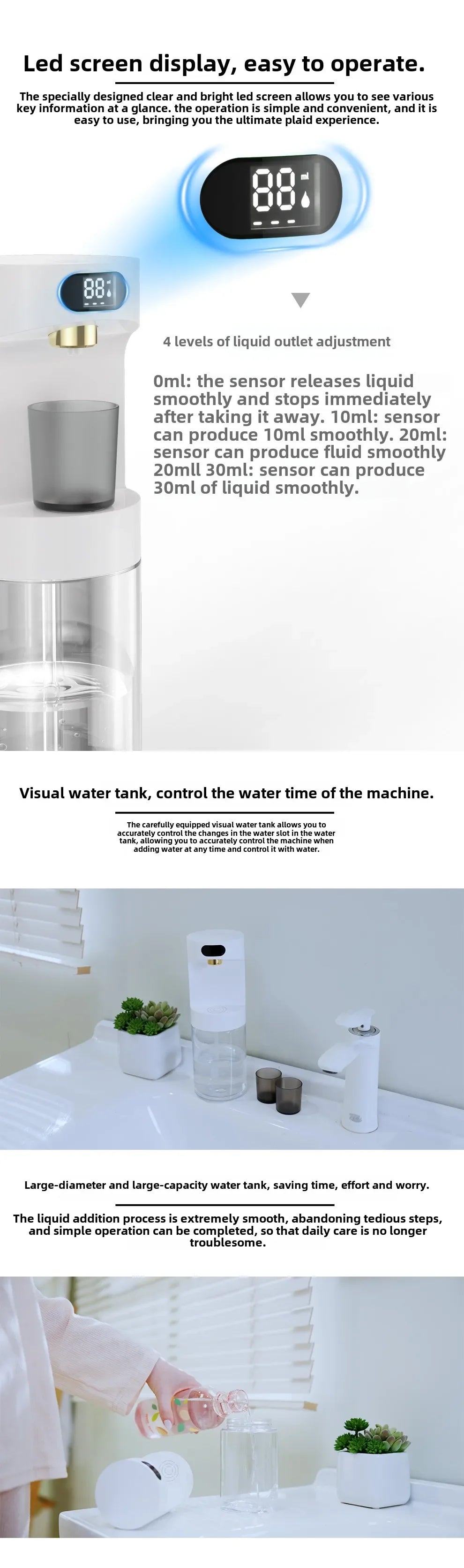 Smart Wall-Mounted Mouthwash Dispenser – Auto Clean