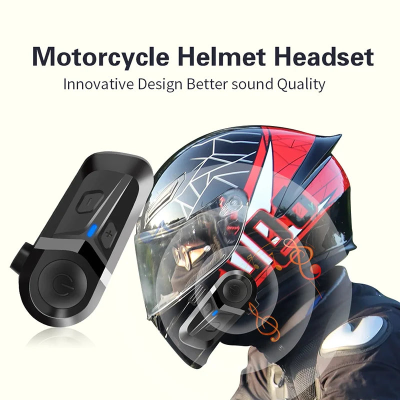Bluetooth 5.3 Wireless Motorcycle Helmet Headset