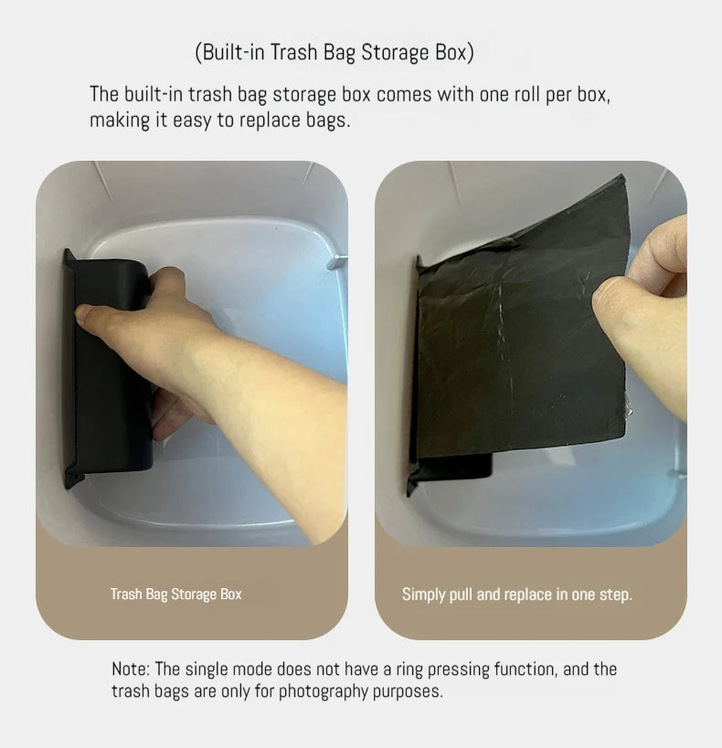 16L Smart Non-Contact Bathroom Trash Can
