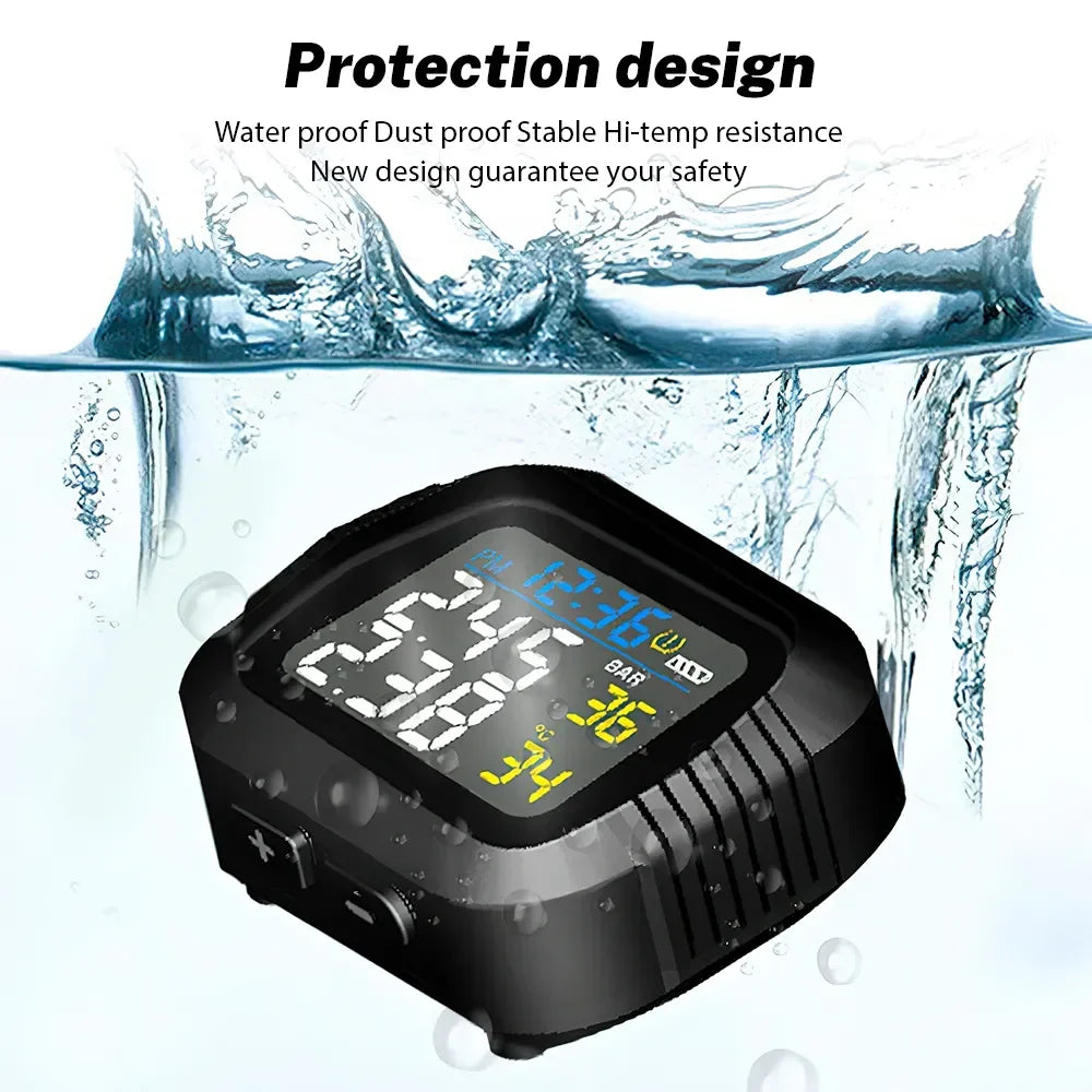Motorcycle TPMS Tire Pressure Monitoring System Real-Time