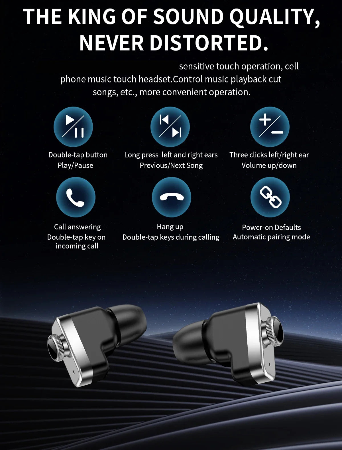 Smartwatch with Built-in TWS Earbuds