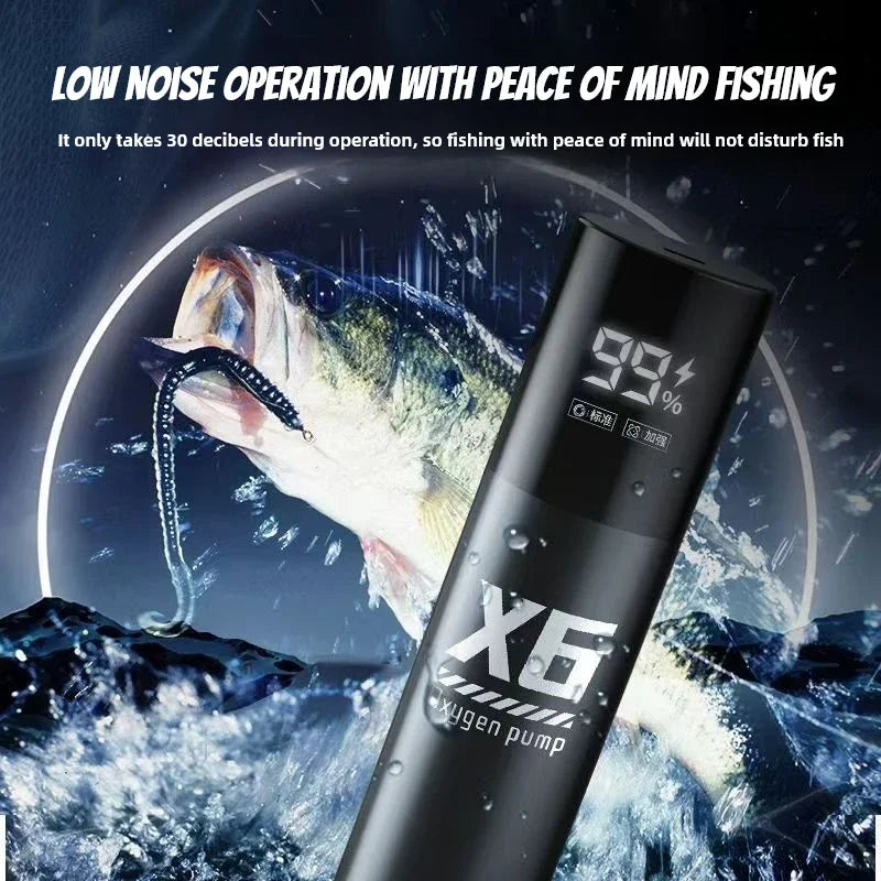 USB Rechargeable Oxygen Pump for Fishing & Aquarium