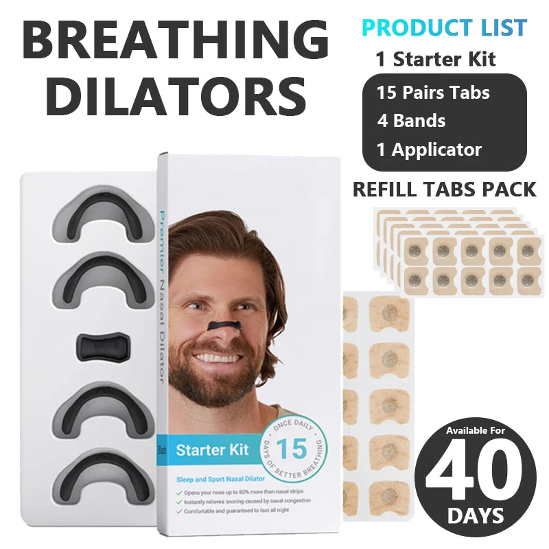 Anti-Snoring Sleep Mouth Tape & Nasal Dilators - Clickilix