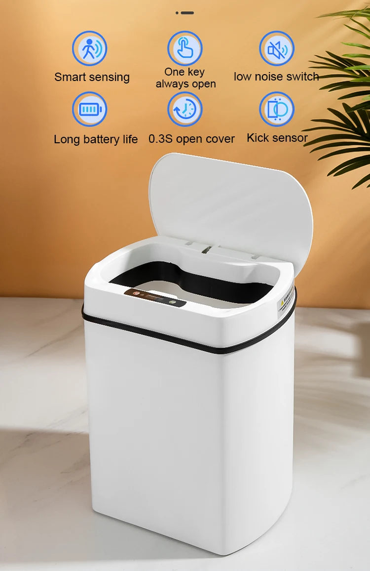 Smart Touchless Trash Can for Home Use