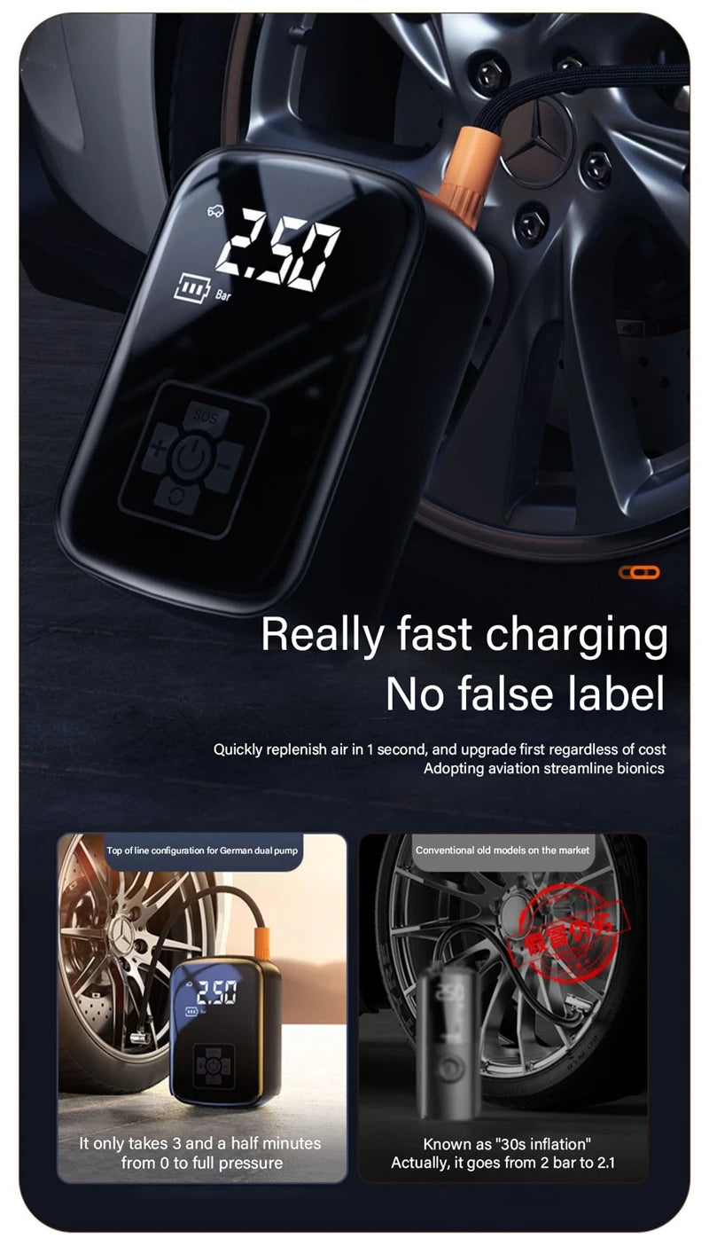 Wireless Car Air Compressor Air Pump