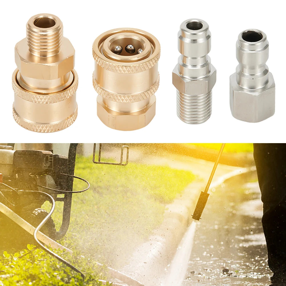 Quick Release Pressure Washer Adapter – Snap, Spray, Done!