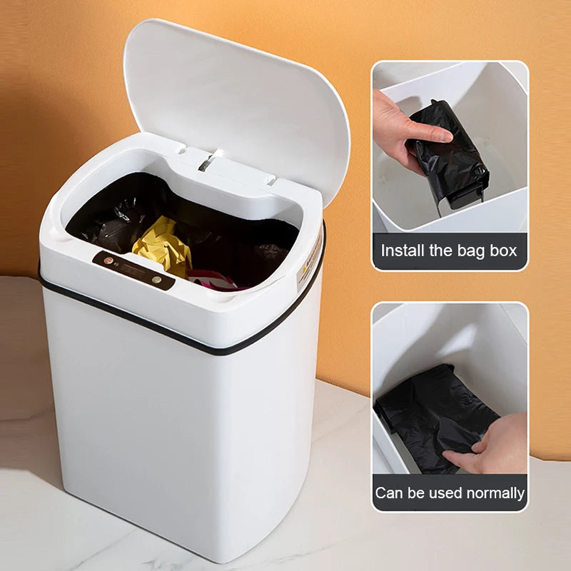 Smart Touchless Trash Can for Home Use