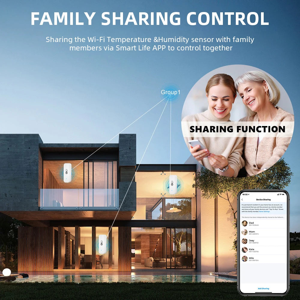 Tuya WiFi Temperature Humidity Sensor Smart
