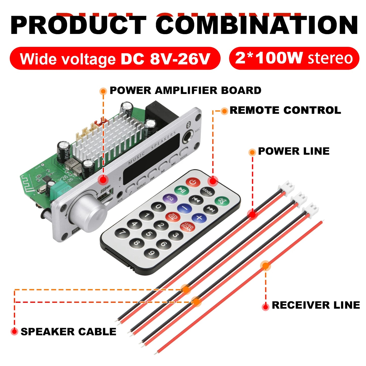 Boost your sound system with wireless amplifier power!