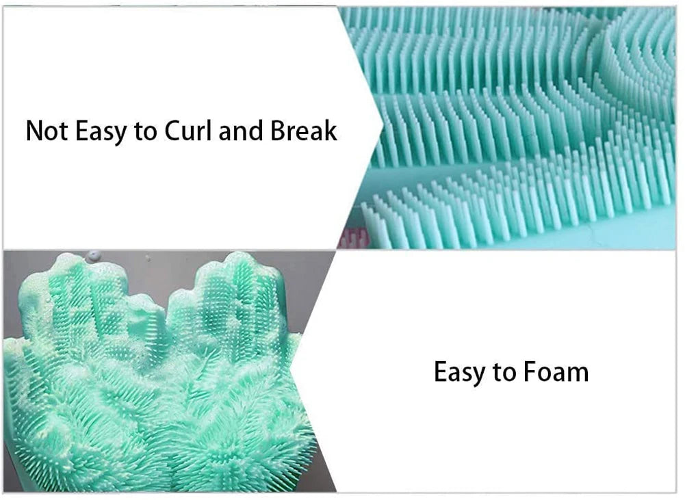 Magic Silicone Dishwashing Cleaning Gloves