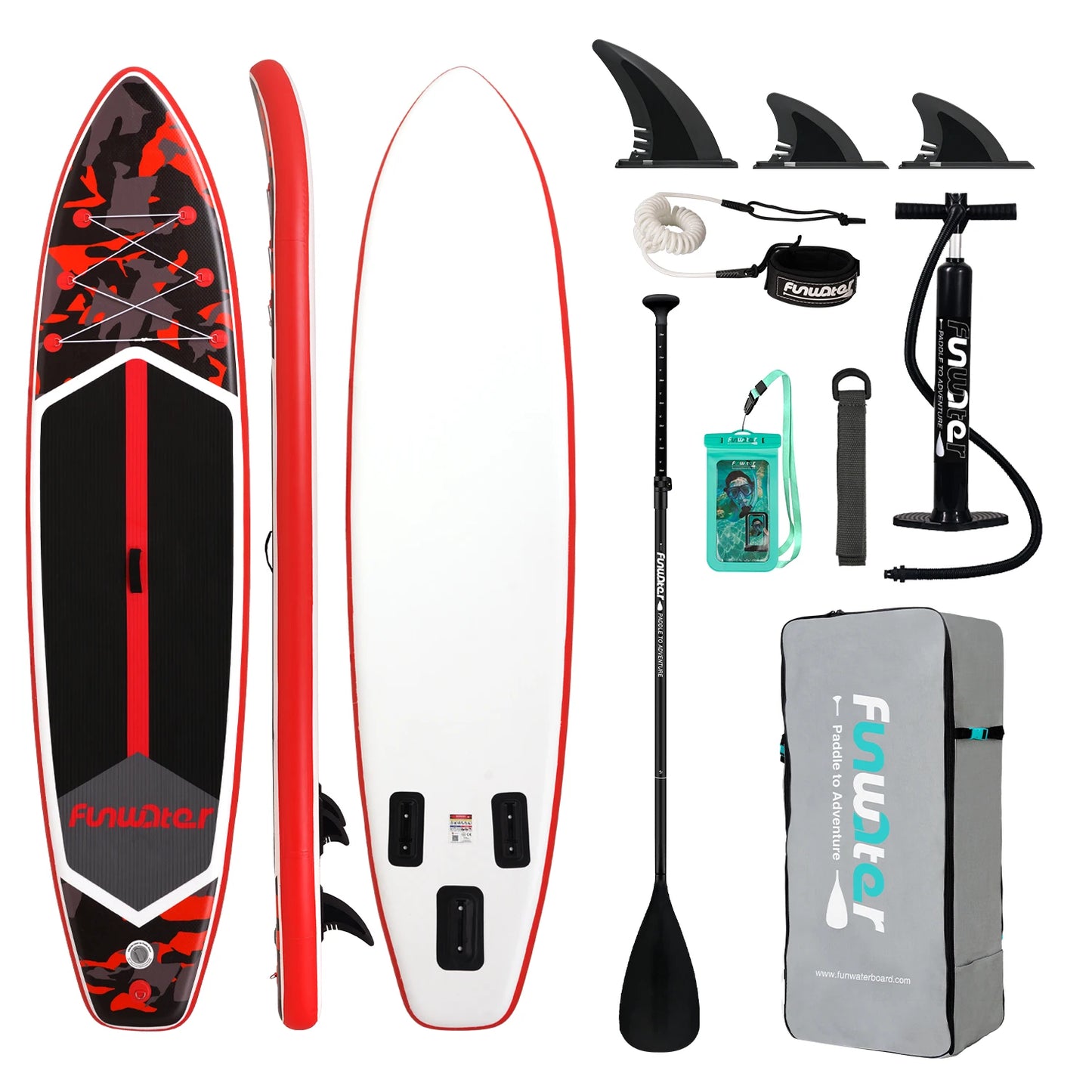 Feath‑R‑Lite 11′ Inflatable SUP Board with Accessories