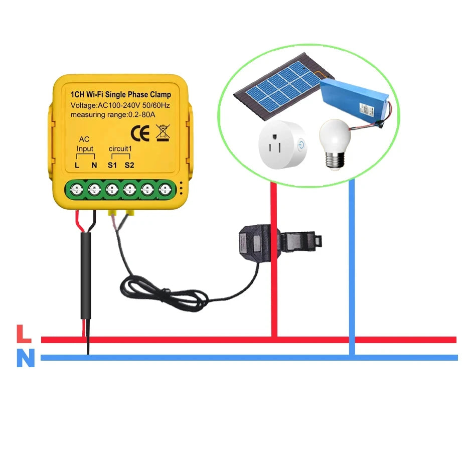 Smart WiFi Energy Meter & KWH Monitor