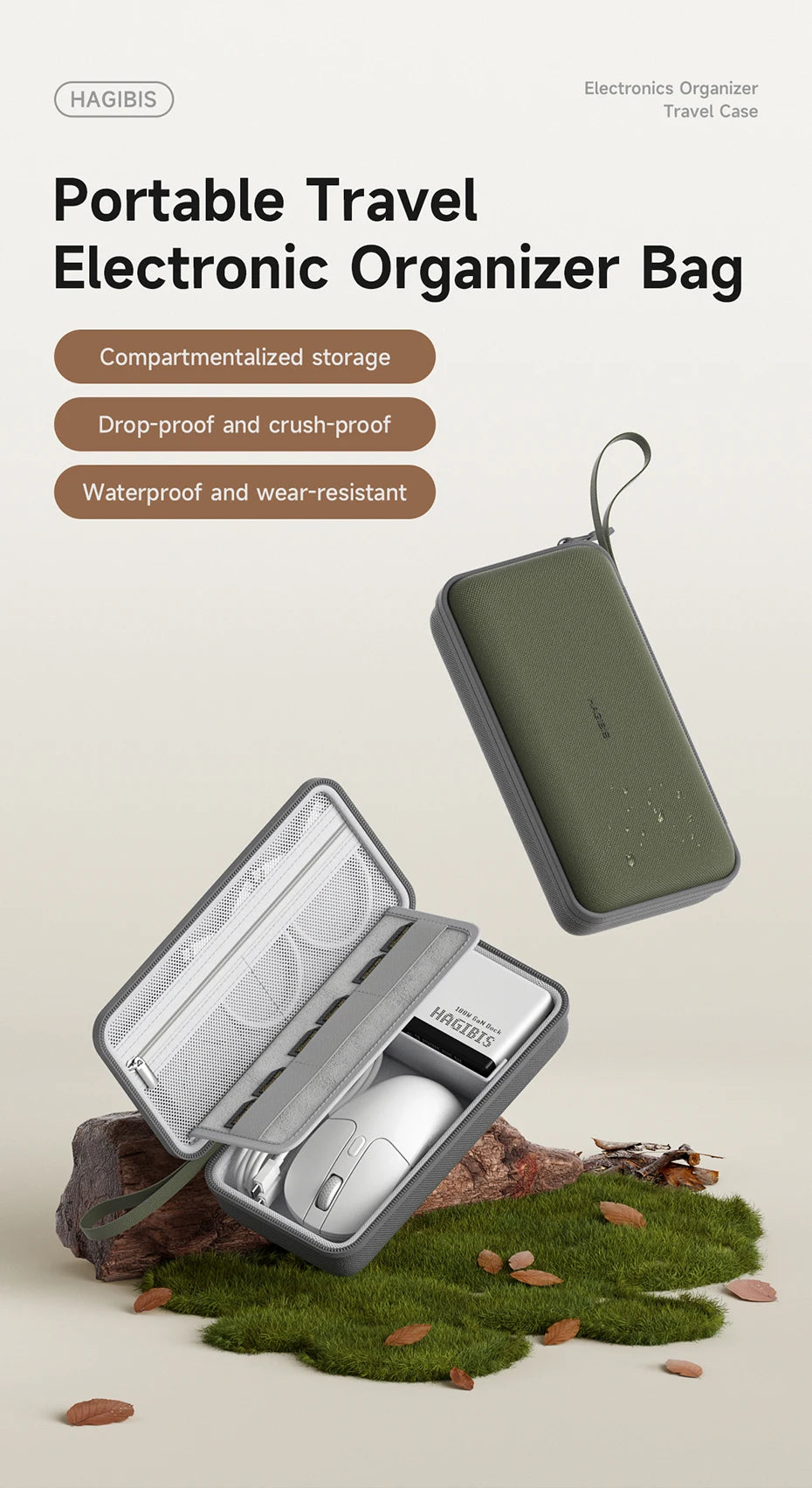 Hagibis Travel Electronic Organizer – No More Cable Chaos!