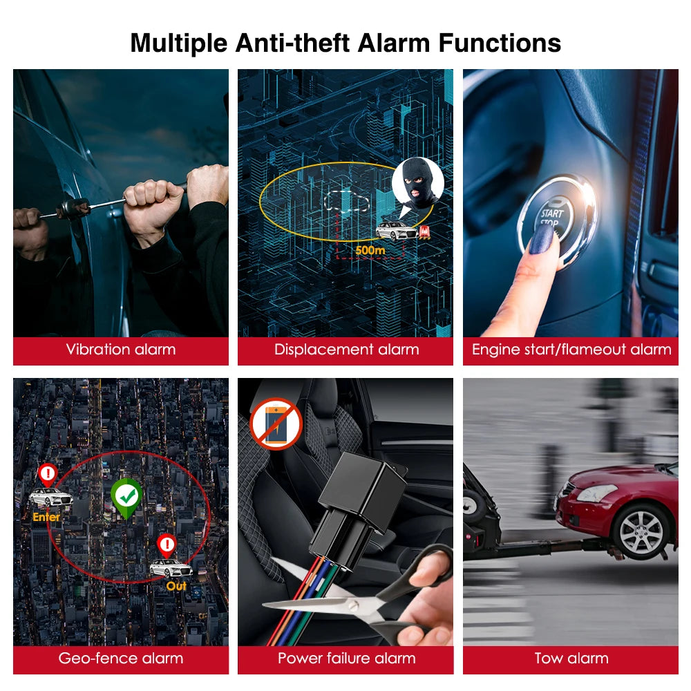 Protect your vehicle with 4G Relay GPS Tracker & Alarm!