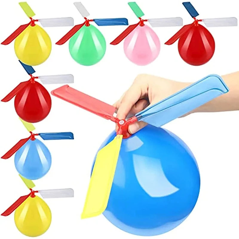 6PCS Air Balloon Helicopter Flying Toys Set