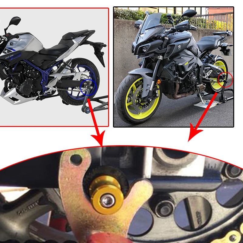 KTM Motorcycle M10 Swingarm Spools Slider Stand