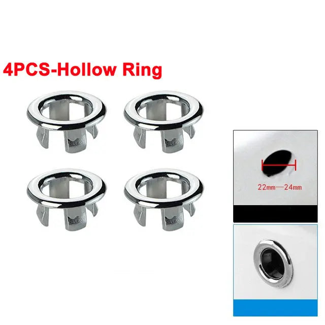 4Pcs Overflow Drain Cover for Sink & Bathtub