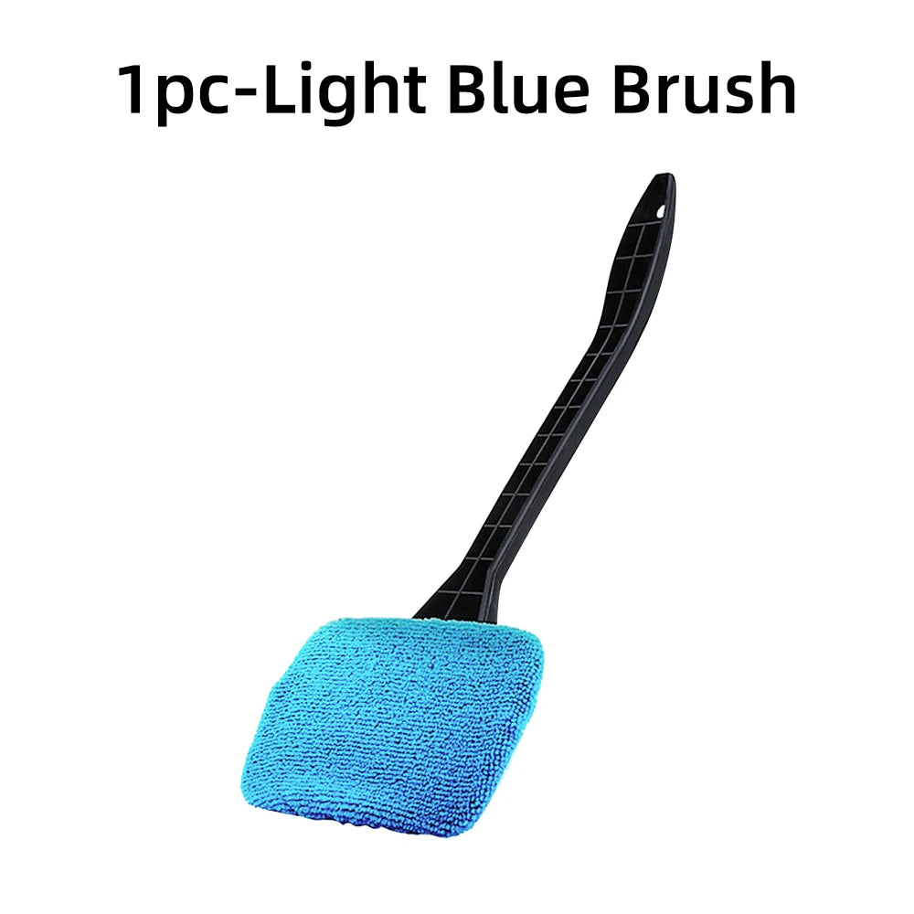 Car Window Cleaner Brush Kit with Microfiber