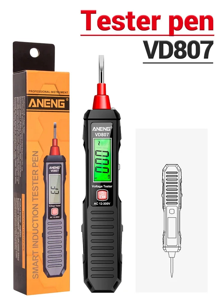 Induction Portable 50/60Hz Smart Electric Pen Tester NCV Sensor AC 12-300V