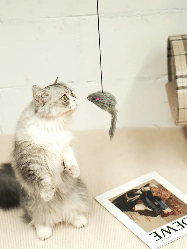 Interactive Hanging Mouse Toy – Endless Fun for Curious Cats!