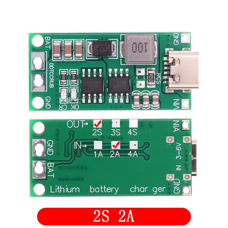 Multi-Cell 2S/3S/4S Type-C Boost Charger for LiPo Batteries
