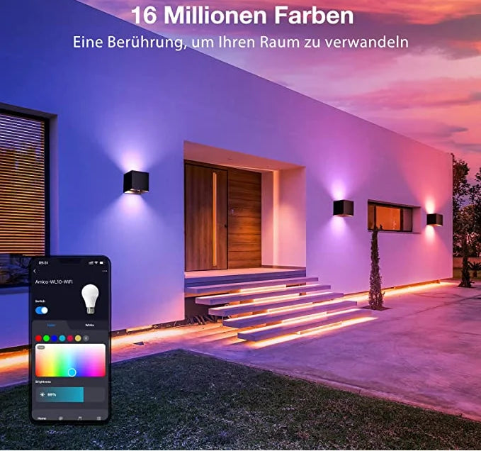 Smart RGBIC LED Wall Light with App Control