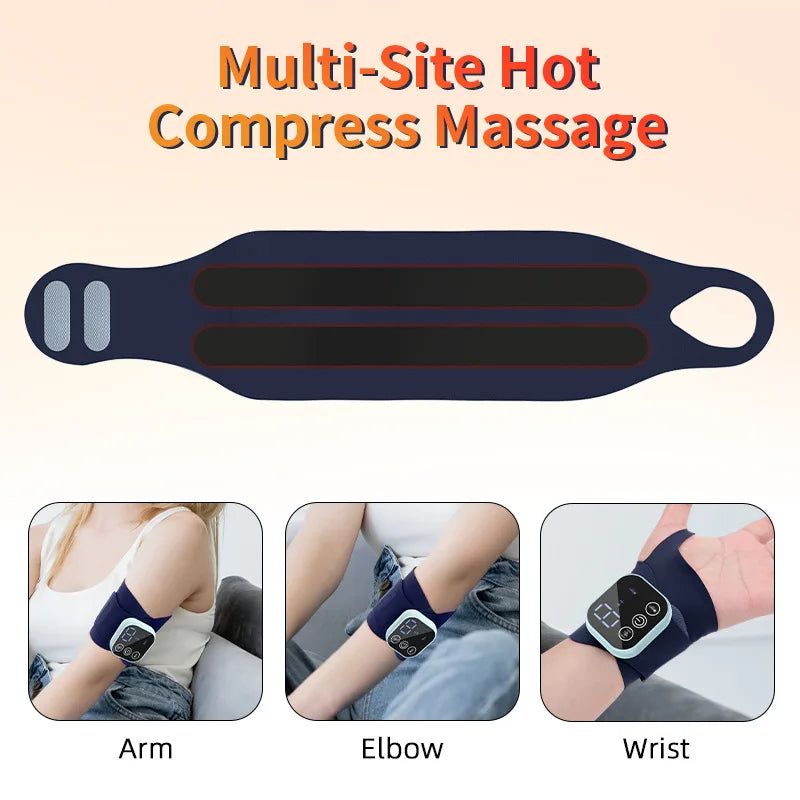Smart EMS Wrist Massager with Heat Therapy