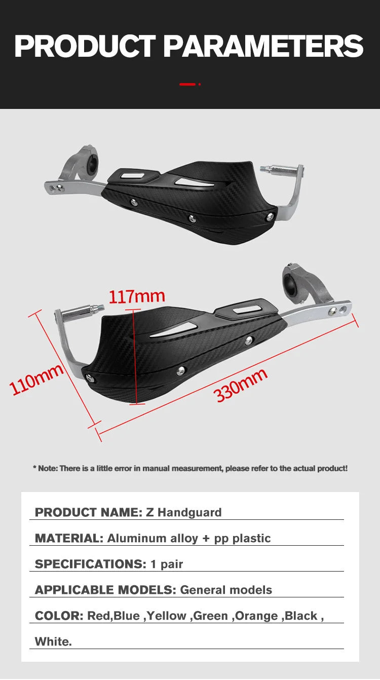 Universal 22mm/28mm Hand Guards for Dirt Bikes