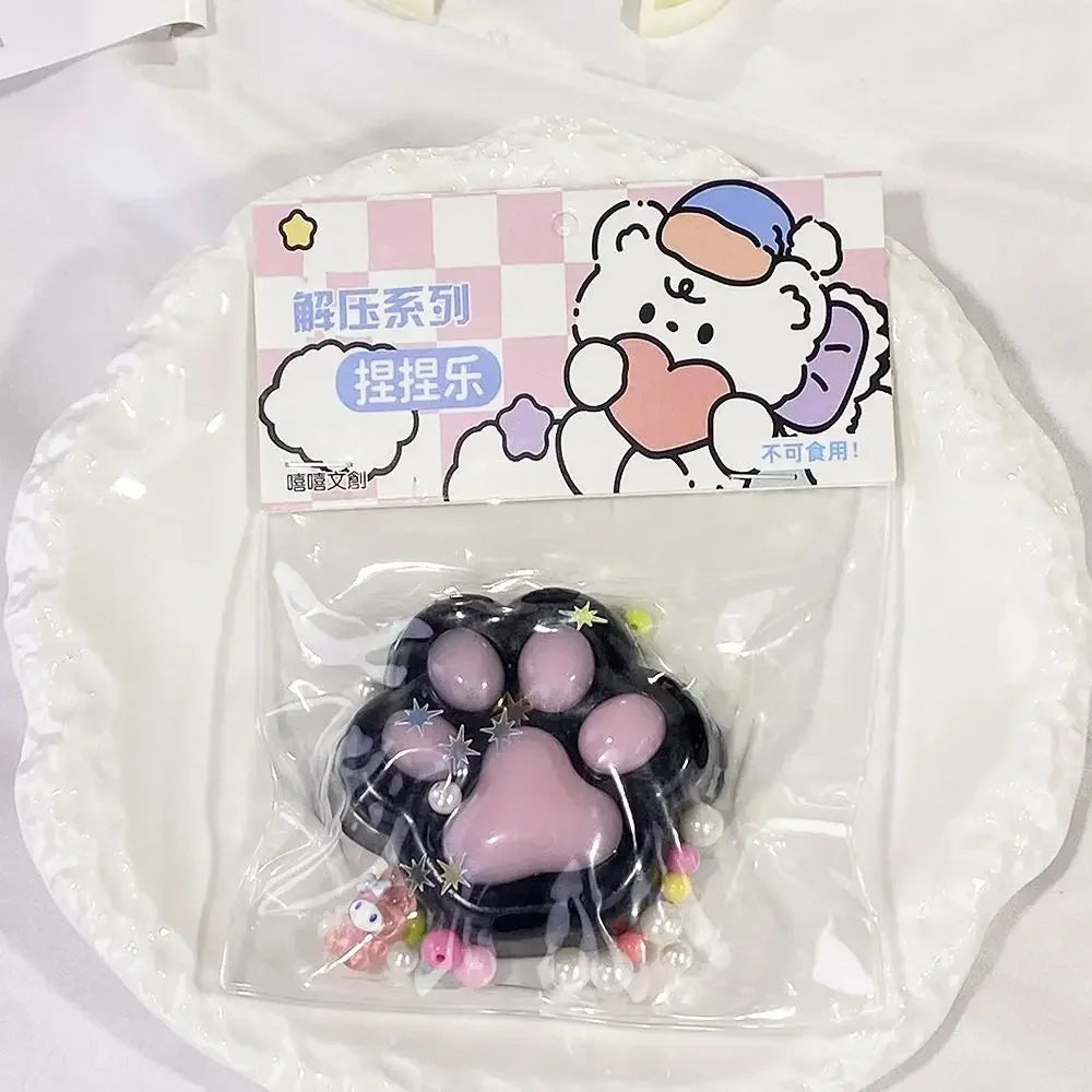 Mini Cat Paw Squeeze Toy for Stress Relief