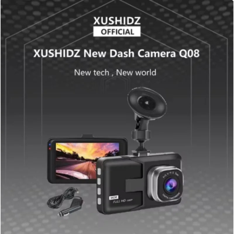 1080P FHD Dash Cam with 170° Wide-Angle Lens – Vehicle Camera