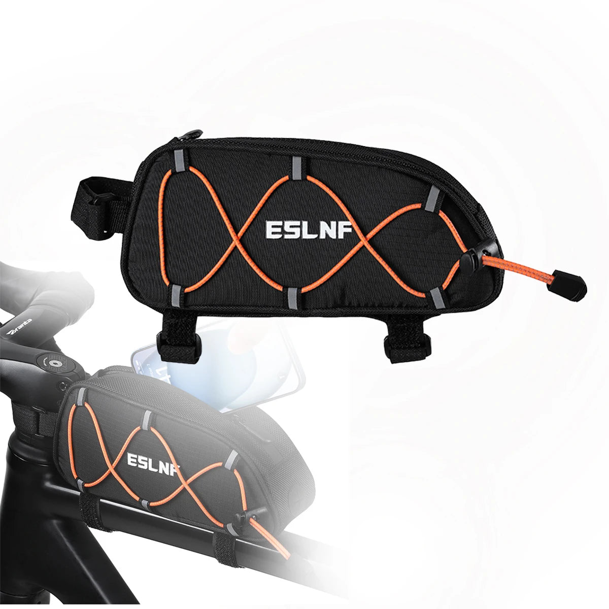 Top Tube Bicycle Bag – Frame & Saddle Storage with Phone Holder