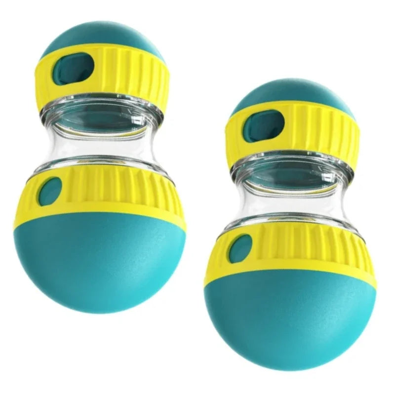 Interactive Dog Toy – Rolling Ball with Leaky Food Track for Mental Stimulation!