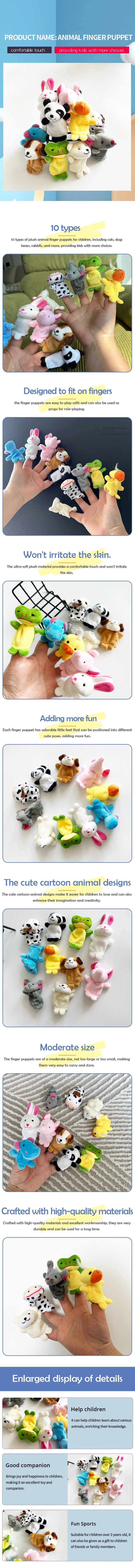 Cartoon Finger Puppets – Storytime Magic on Every Finger!