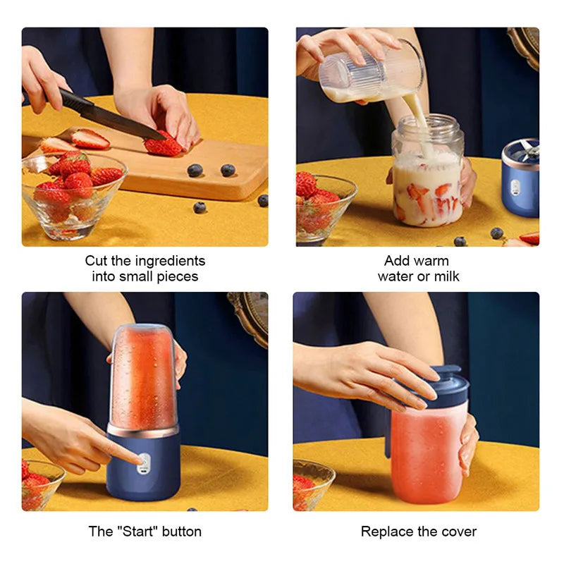 Portable Electric USB Juicer – Blend Anywhere, Anytime!
